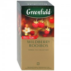 Чайный Напиток  "Greenfield Wildberry Rooibos" Земляника-Клюква РОССИЯ 