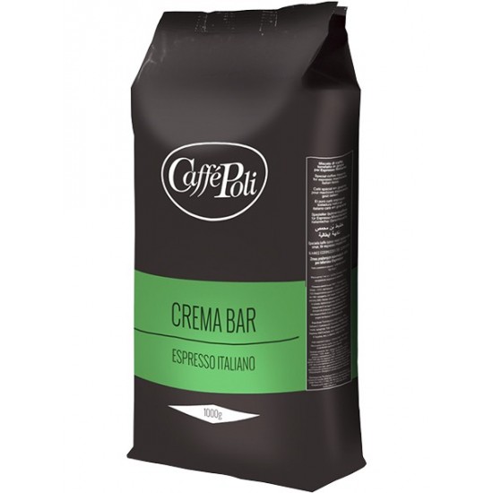 Кофе "CAFFE POLI CREMA BAR" Зерно, 1000г., мяг./уп.