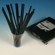 Трубочки Прямые Черные 24см/250шт БЕЛАРУСЬ 