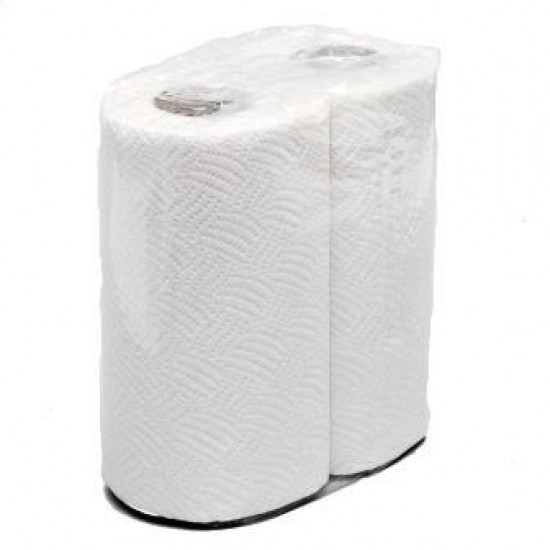 Полотенца бумажные двухслойные из целлюлозы, 145 листов, 2рул./упак.