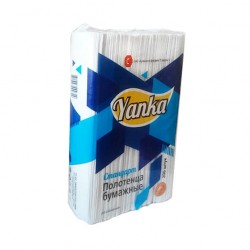 Полотенца бумажные Z-сложения Yanka «Стандарт» 230×230мм, 200 листов/пачка