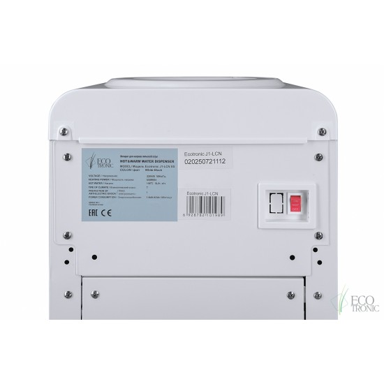 Кулер Ecotronic J1-LCN XS white/black Нагрев/Без охлаждения