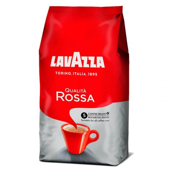 Кофе "Lavazza Qualita Rossa" Зерно, 1000г., мяг./уп.