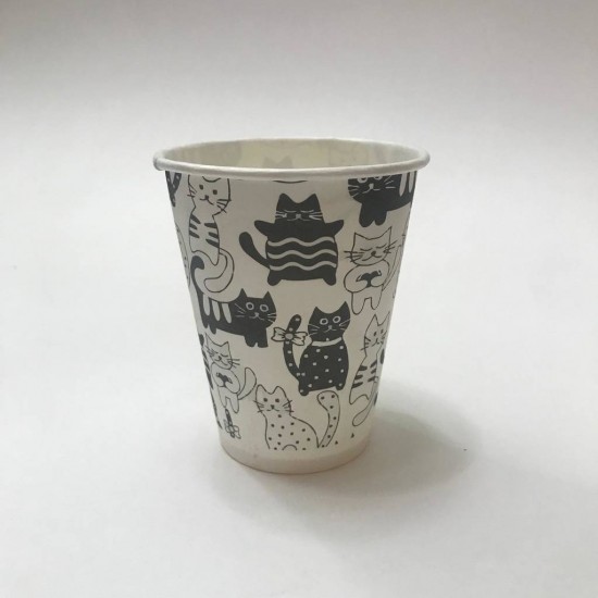 Стакан 225 мл. "Коты" 50 шт.
