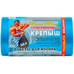 Пакеты для мусора "Крепыш" 35л/100шт БЕЛАРУСЬ