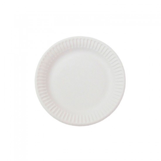Тарелка d 230мм Белая бумажная, 100шт., Беларусь