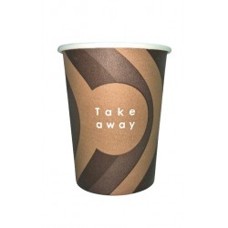 Стакан Бумажный Однослойный 250мл Серия "Take Awey" 50шт