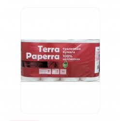 Туалетная бумага "TERRA PAPERRA"  3 слоя ,8 рул./упак.