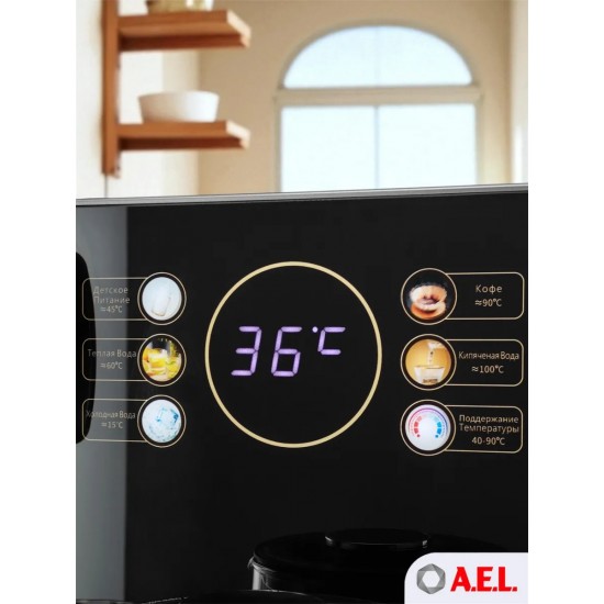 Кулер с чайным столиком Тиабар AEL TB83a-LD grey (Нижняя Загрузка)