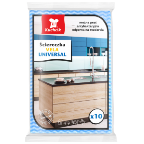 Салфетки для уборки KUCHCIK Vela Universal, 30*50см, 10шт