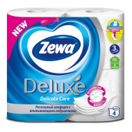  Бумага Туалетная "ZEWA DELUXE" белая, 3 СЛОЯ, 4 РУЛОНА